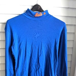 Vintage New York Mets Turtleneck Long sleeve shirt Majestic size L